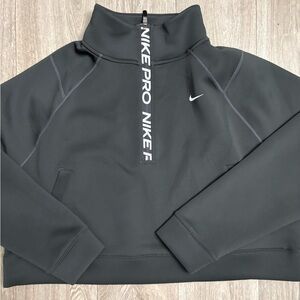 Nike Pro Charcoal Half-Zip Top